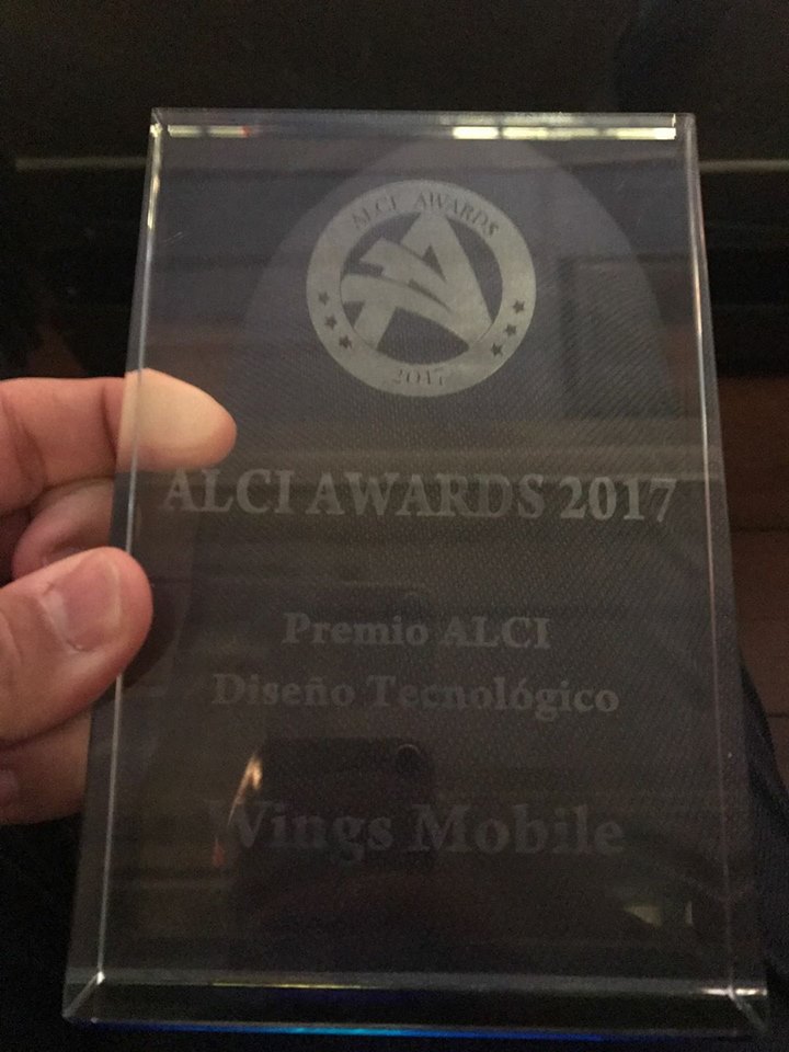 Wings Mobile Premio Alci 2017 al Diseño Tecnológico 